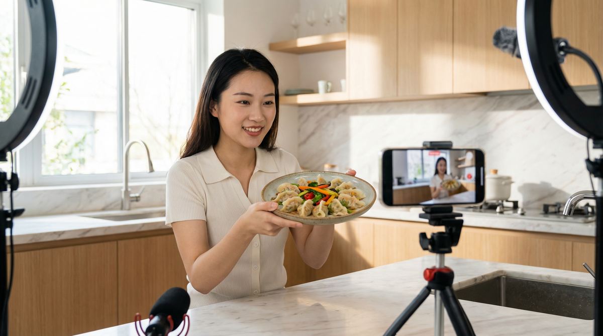 国产自拍美食探店视频